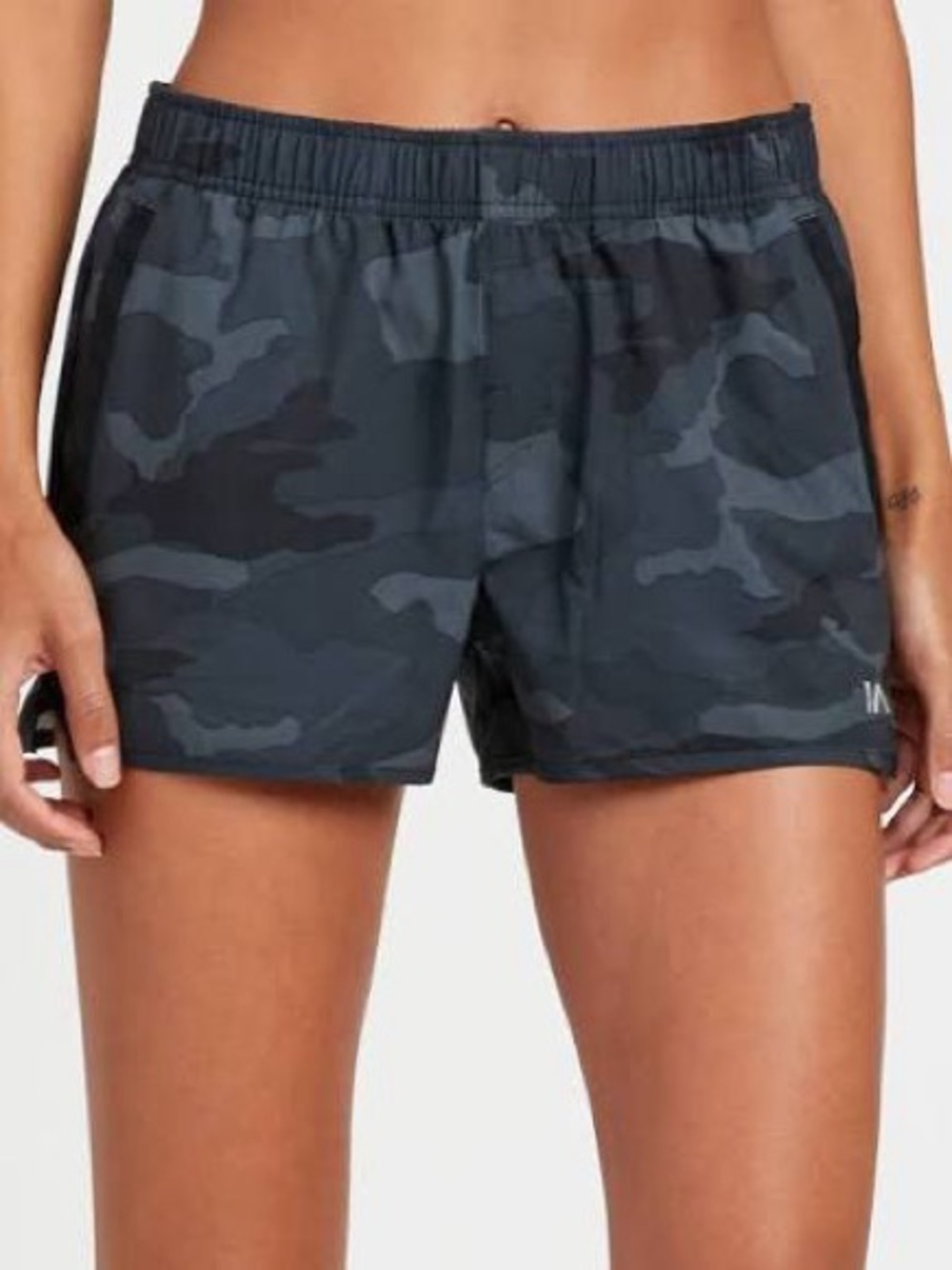 RVCA Women's Dark Gray Camo Athletic Shorts